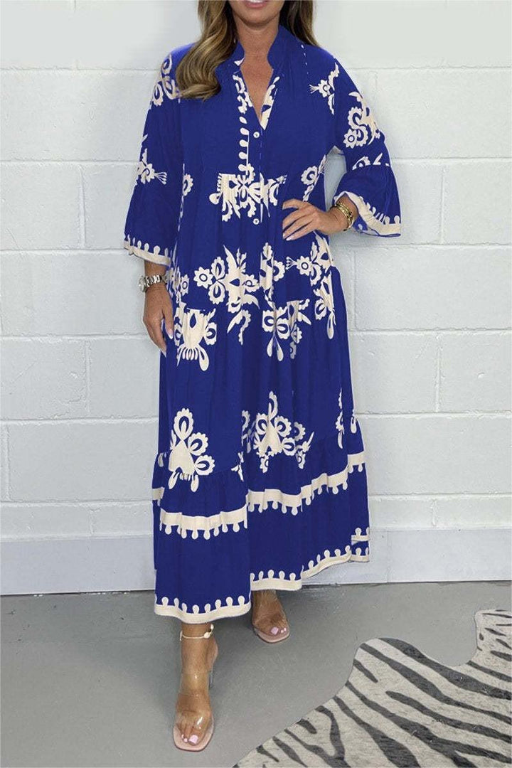 Luna | Enchanting Tiered Floral Maxi Dress 4