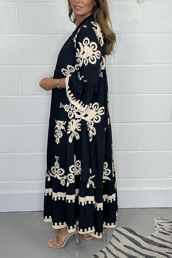 Luna | Enchanting Tiered Floral Maxi Dress 6