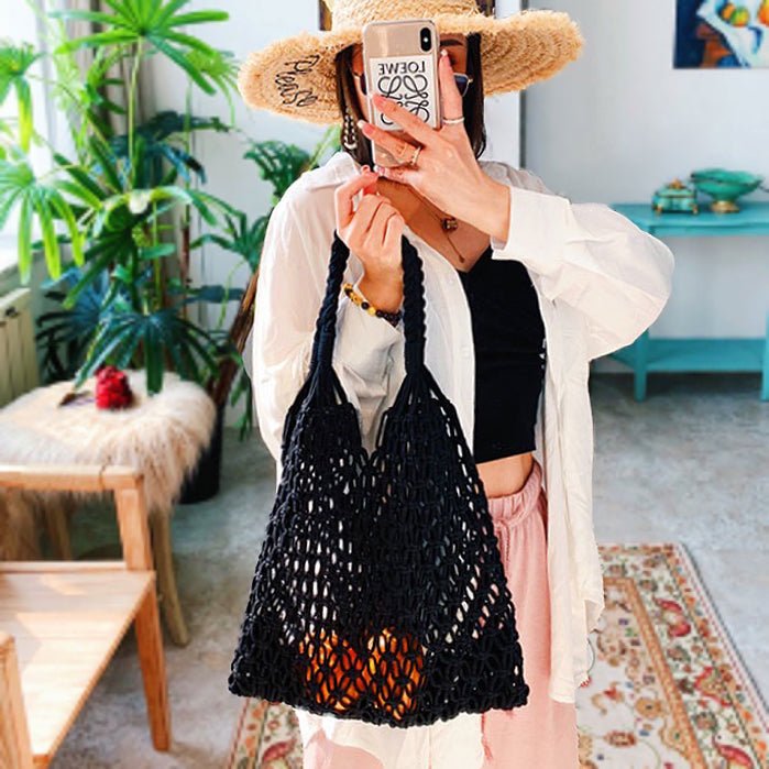 Luna | Handmade Macrame Cotton Tote Bag 2