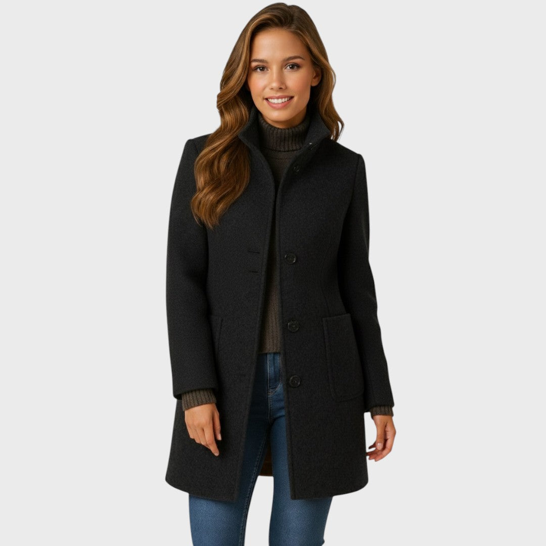 Maddison | Elegant & Warm Women’s Winter Coat – Tailored Wool Button-Up 4