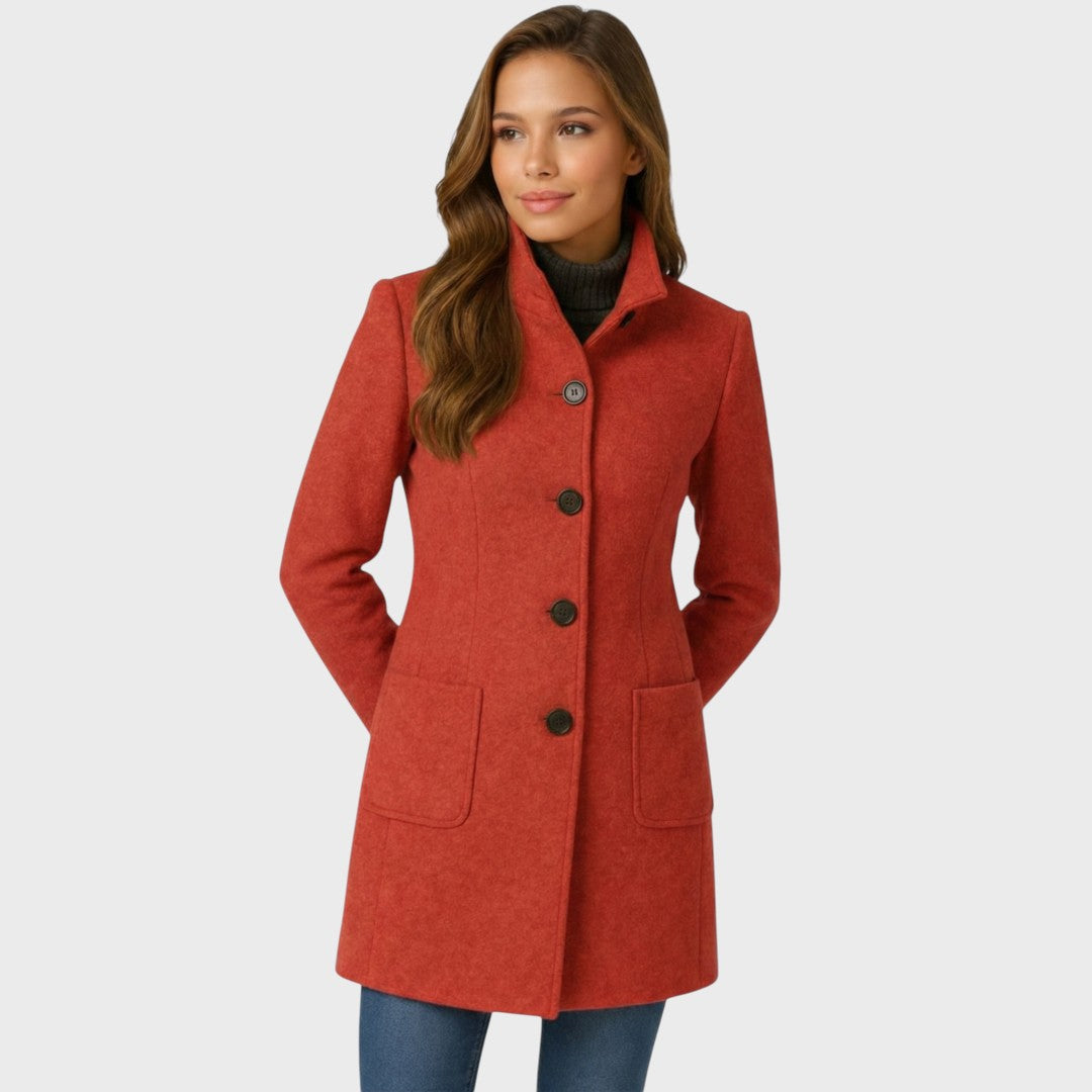 Maddison | Elegant & Warm Women’s Winter Coat – Tailored Wool Button-Up 5