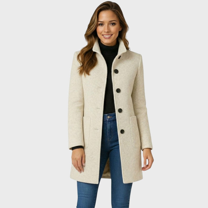 Maddison | Elegant & Warm Women’s Winter Coat – Tailored Wool Button-Up 6