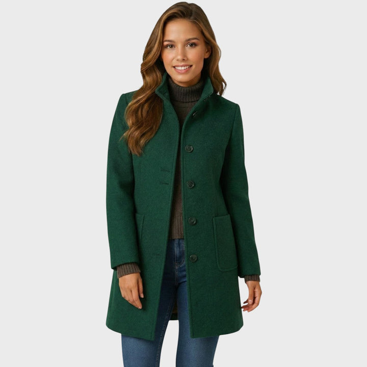 Maddison | Elegant & Warm Women’s Winter Coat – Tailored Wool Button-Up 8