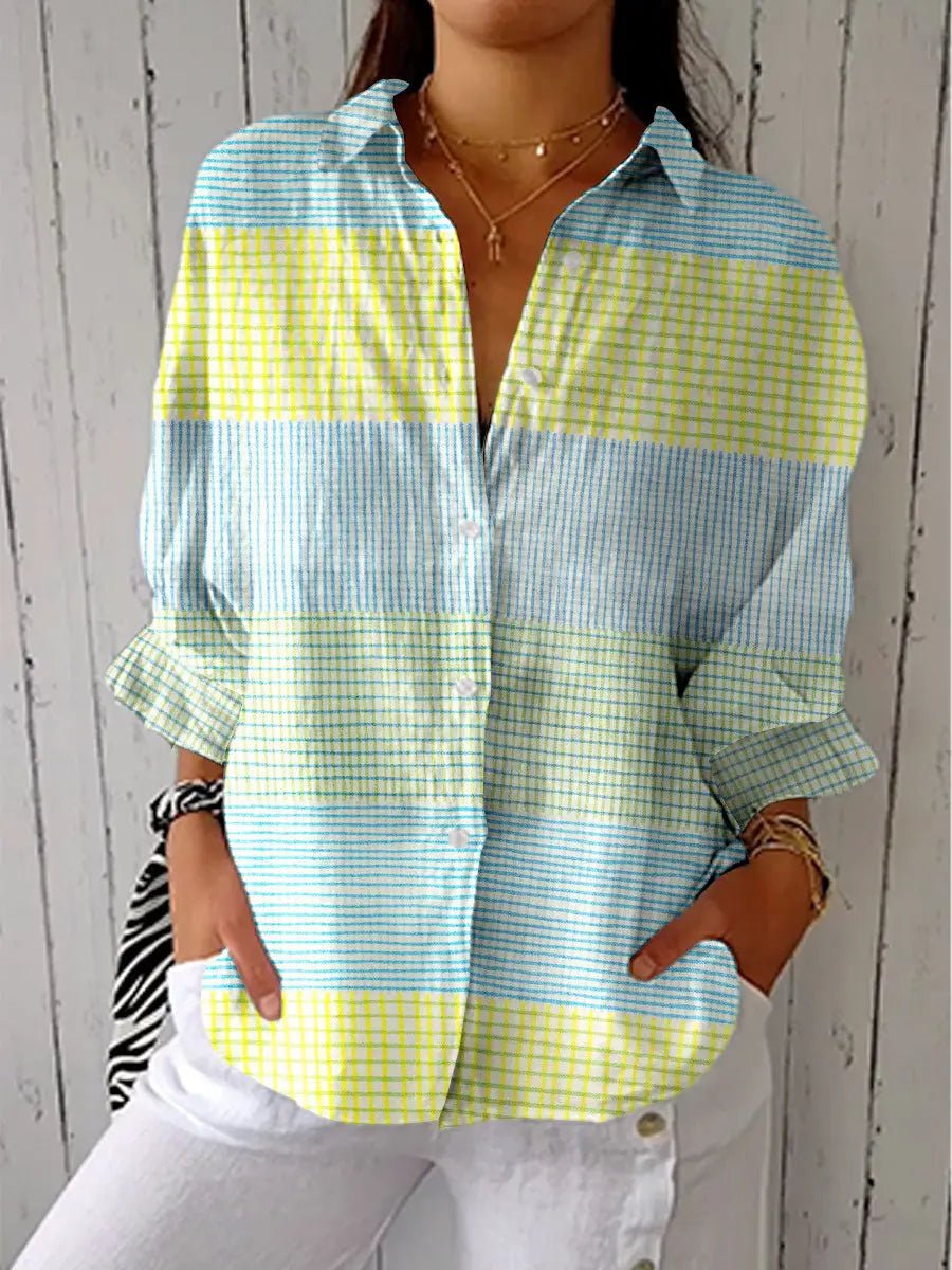 Madison | Comfortable And Colorful Pastel Grid Shirt 0