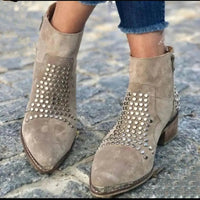 Sophia | Bold And Sophisticated Studded Ankle Boots