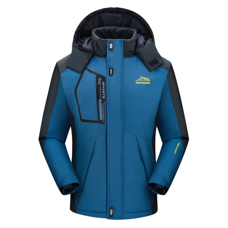 Maik | Water repellent and warm perfect ski jacket with hood 0