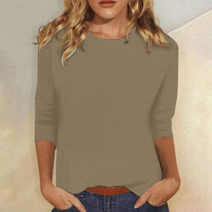Maisie | Classic quarter Sleeve Everyday Crew Neck Top 6