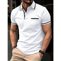 Theo| Slim Fit Polo mit Kontrastbesätzen