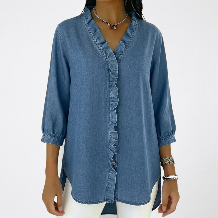 Mandy | Elegant and Versatile Ruffle Fashion Blouse 0