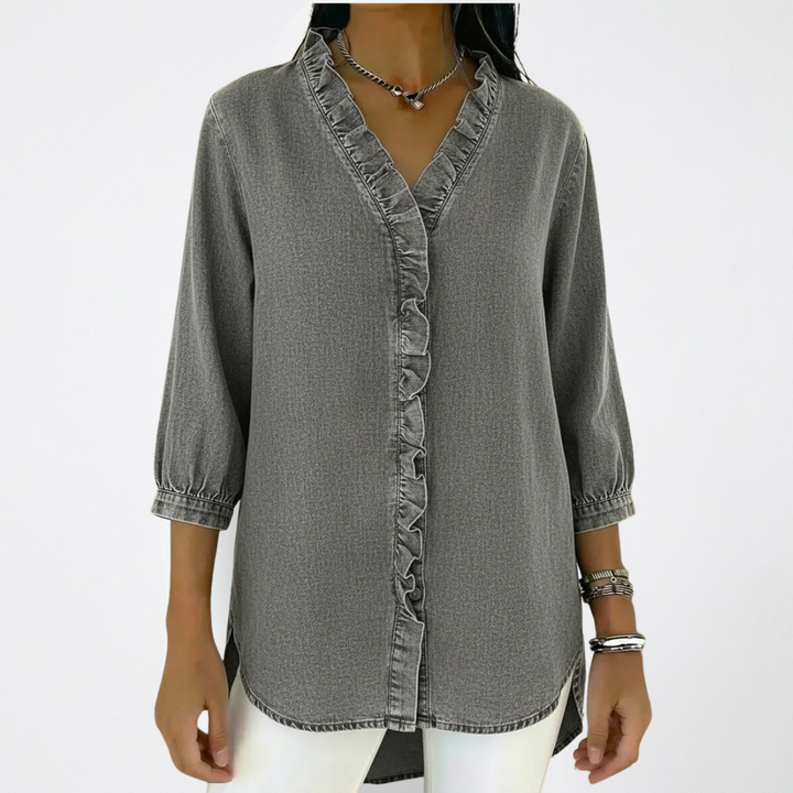Mandy | Elegant and Versatile Ruffle Fashion Blouse 2
