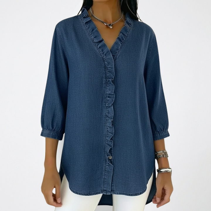 Mandy | Elegant and Versatile Ruffle Fashion Blouse 3