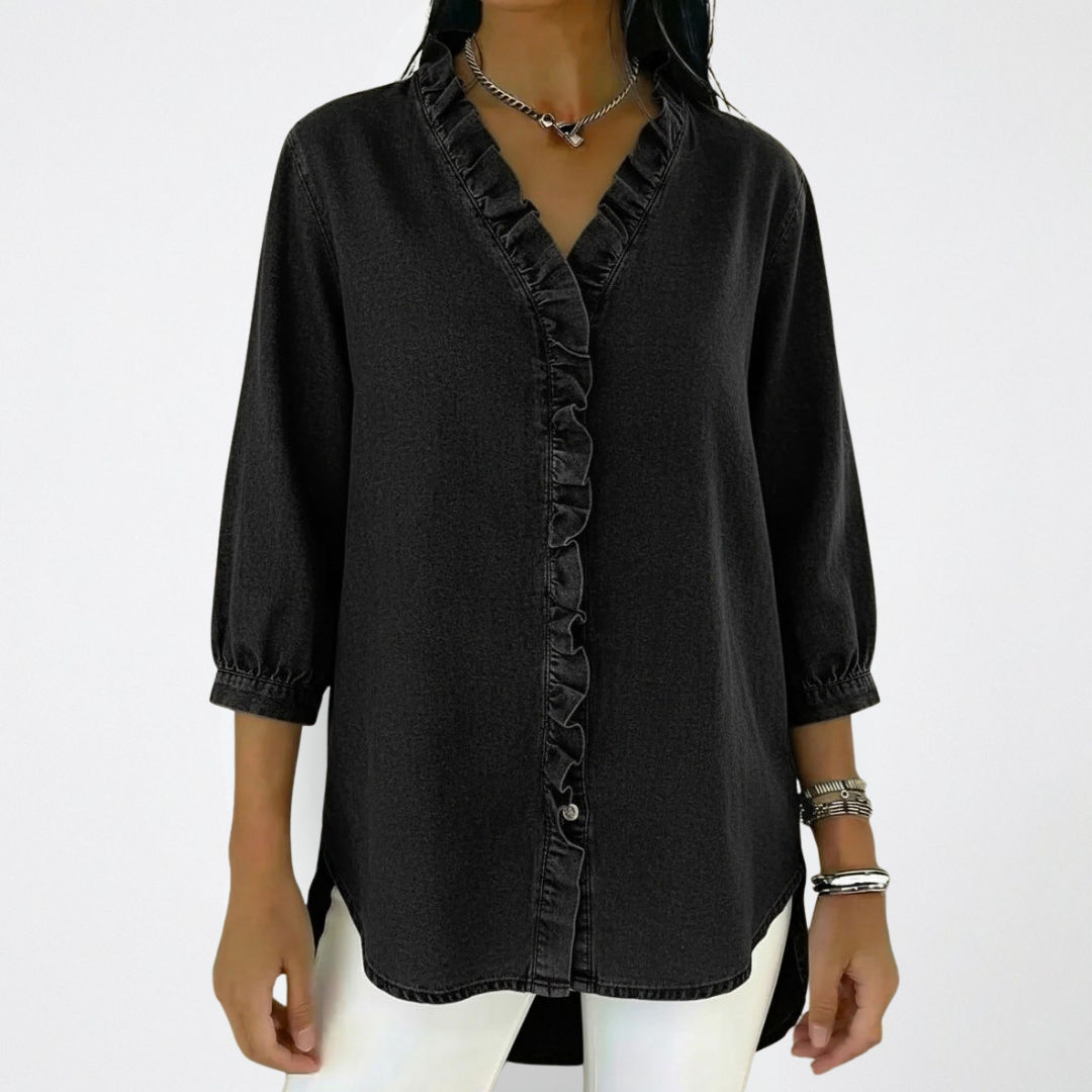 Mandy | Elegant and Versatile Ruffle Fashion Blouse 6