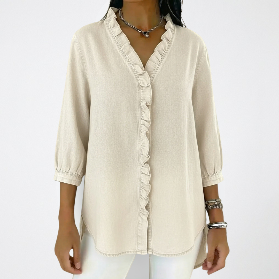 Mandy | Elegant and Versatile Ruffle Fashion Blouse 7