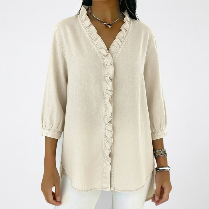 Mandy | Elegant and Versatile Ruffle Fashion Blouse 8
