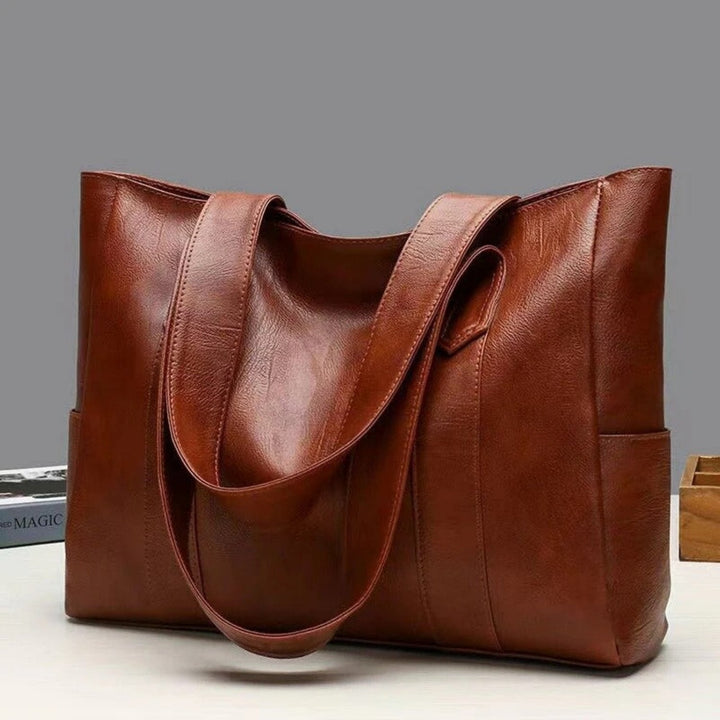Manuela | Large-Capacity Vintage Leather Shoulder Tote Bag 2