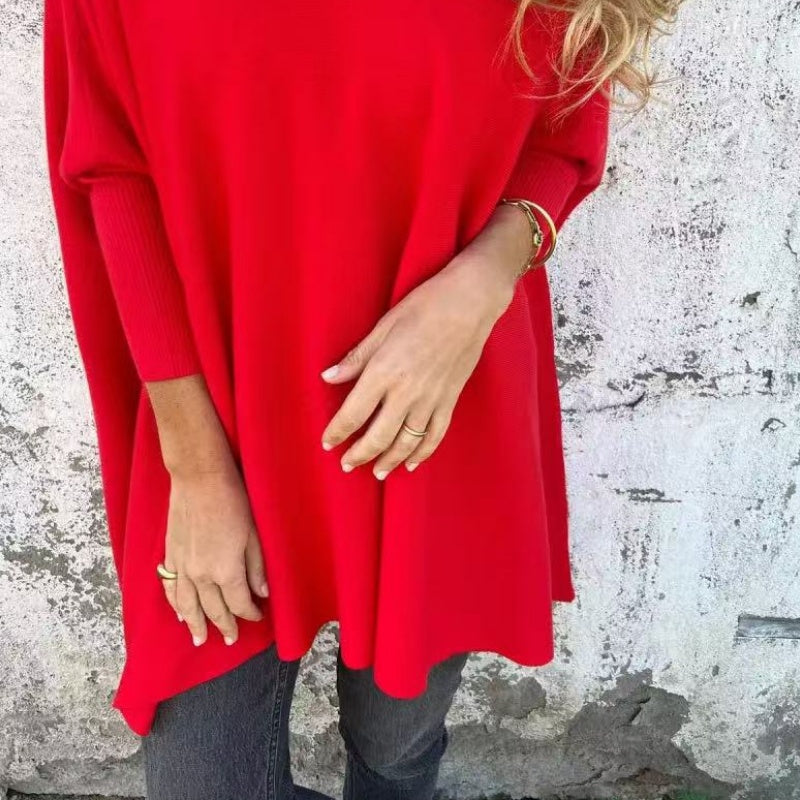 Manuela | Sophisticated Oversized V-Neck Knit Top 7