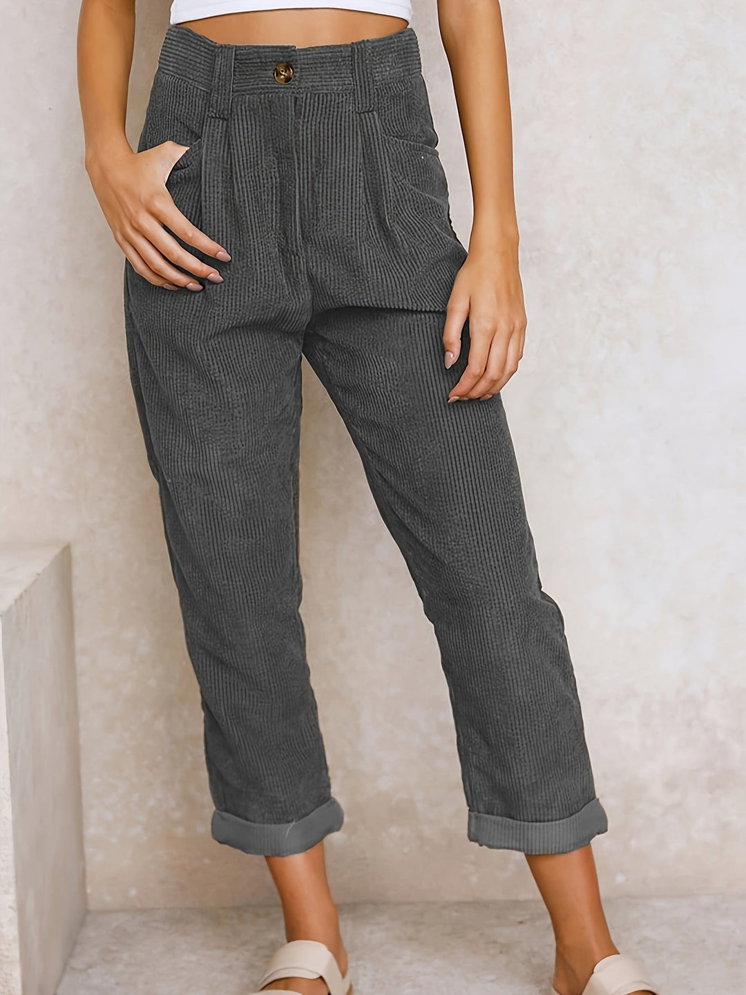 Maple | Corduroy trousers with straight legs 13