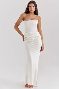 Meredith | Elegantes trägerloses Korsettkleid