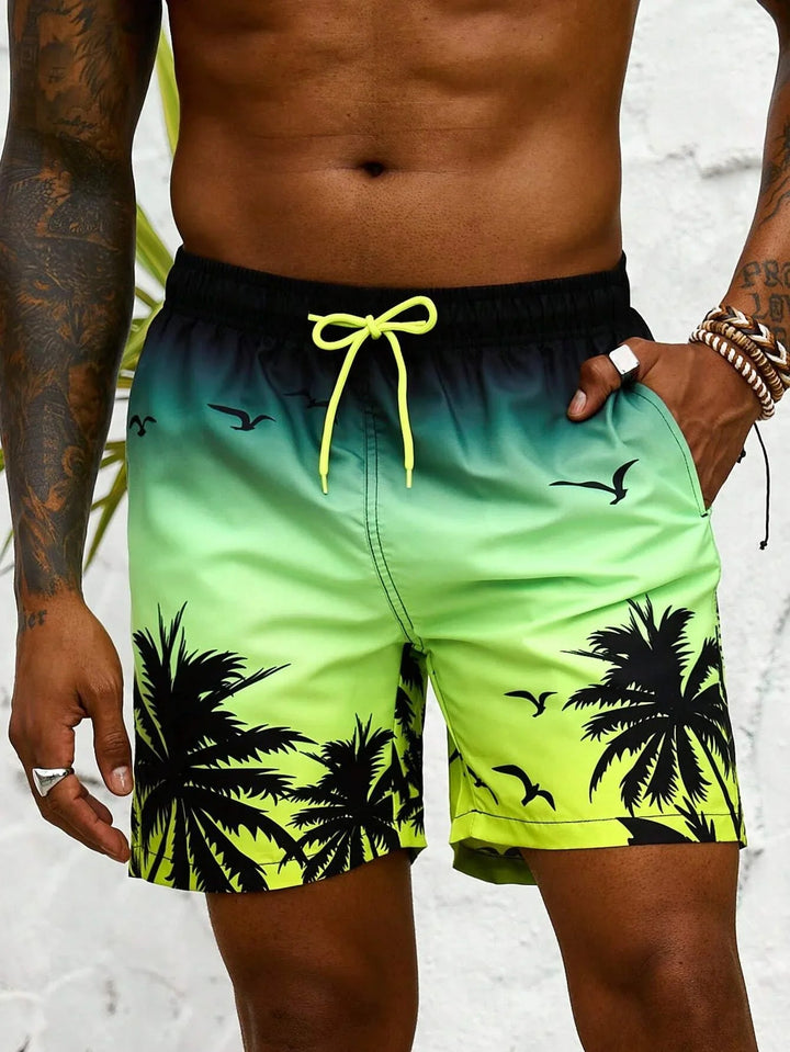 Mason | Palm Paradise Tropical Print bathing shorts 3