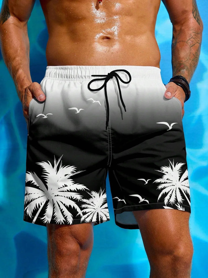 Mason | Palm Paradise Tropical Print bathing shorts 5