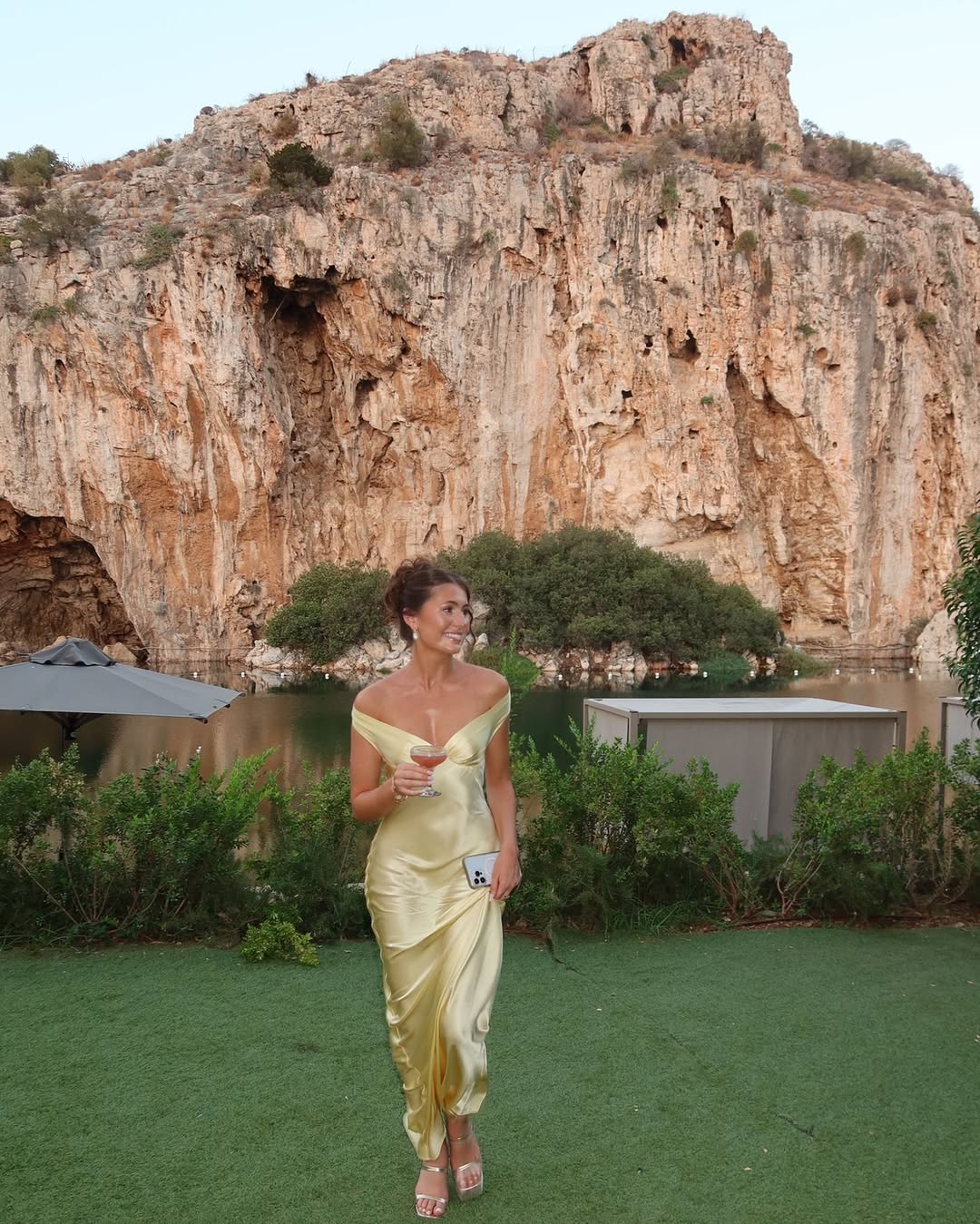 Maya | Elegant Satin Off-The-Shoulder Wedding Guest Dress 4