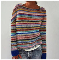 Harper | Vibrant And Retro-Inspired Striped Sweater