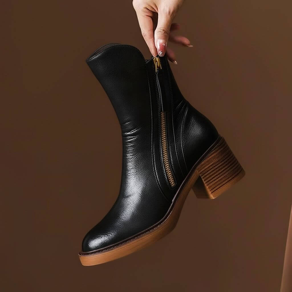 Mia | Elegant and Stylish Leather Ankle Boots 5