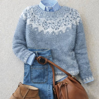 Luna | Cozy Nordic Fair Isle Patterned Knit Sweater