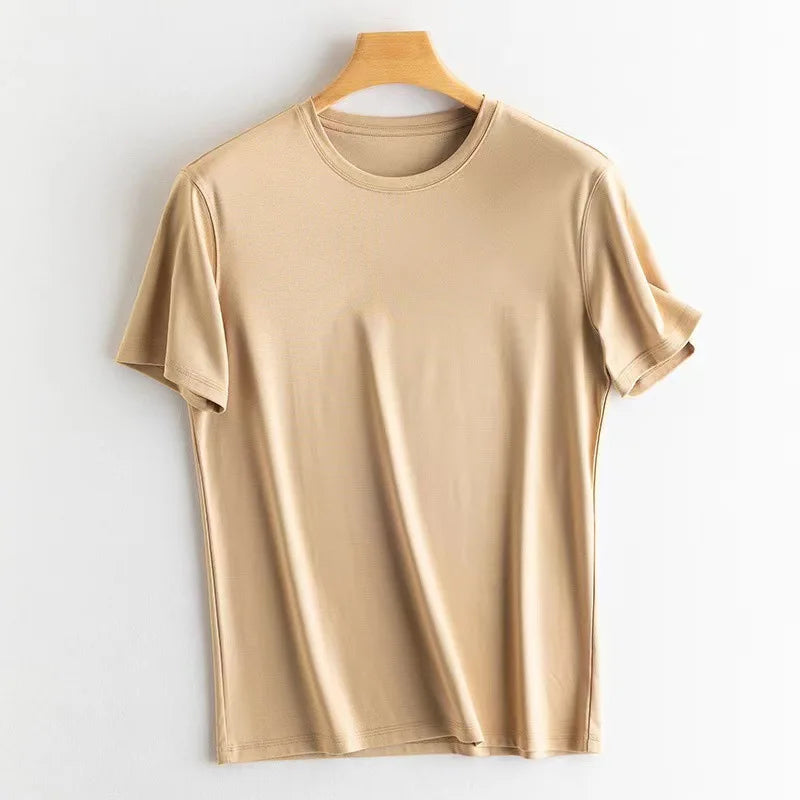 Michael | Silk half sleeve T-shirt 17