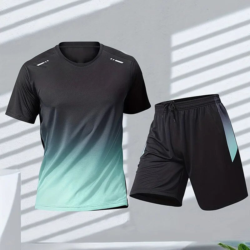 Mick | Color Gradient Print Active Sportswear Set 2