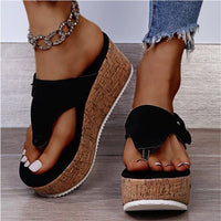 Angelika | Chic And Comfortable Cork Wedge Sandals