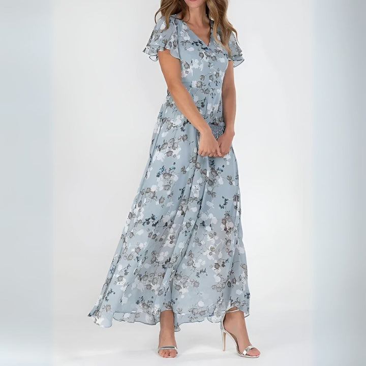 Mila | Romantic Floral V-Neck Maxi Dress 1