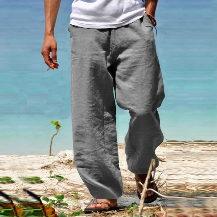 Milan | Men's Linen Pants - Lightweight, Classic Cut Trousers 3