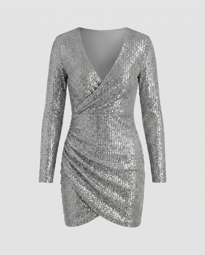 Nova | Wrap Detail Ruffle Bodycon Homecoming Dress 0