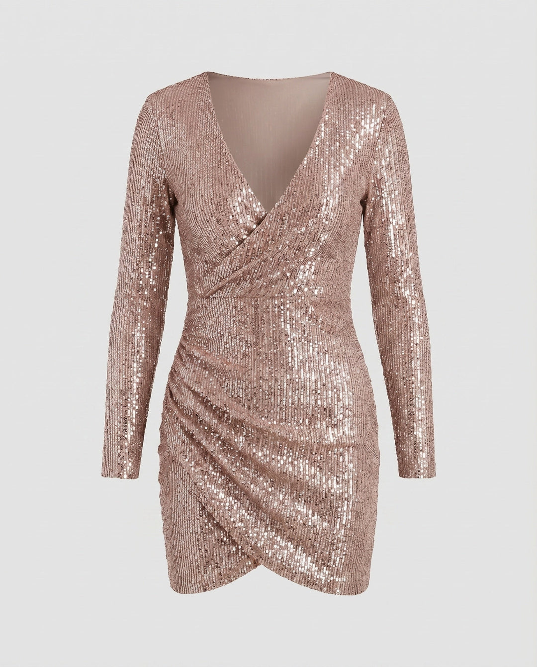 Nova | Wrap Detail Ruffle Bodycon Homecoming Dress 10