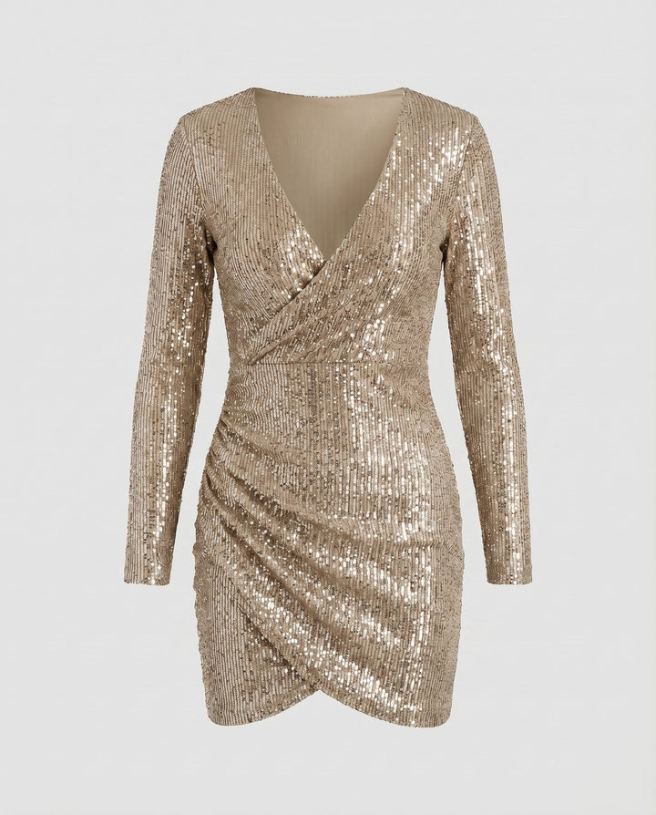 Nova | Wrap Detail Ruffle Bodycon Homecoming Dress 12