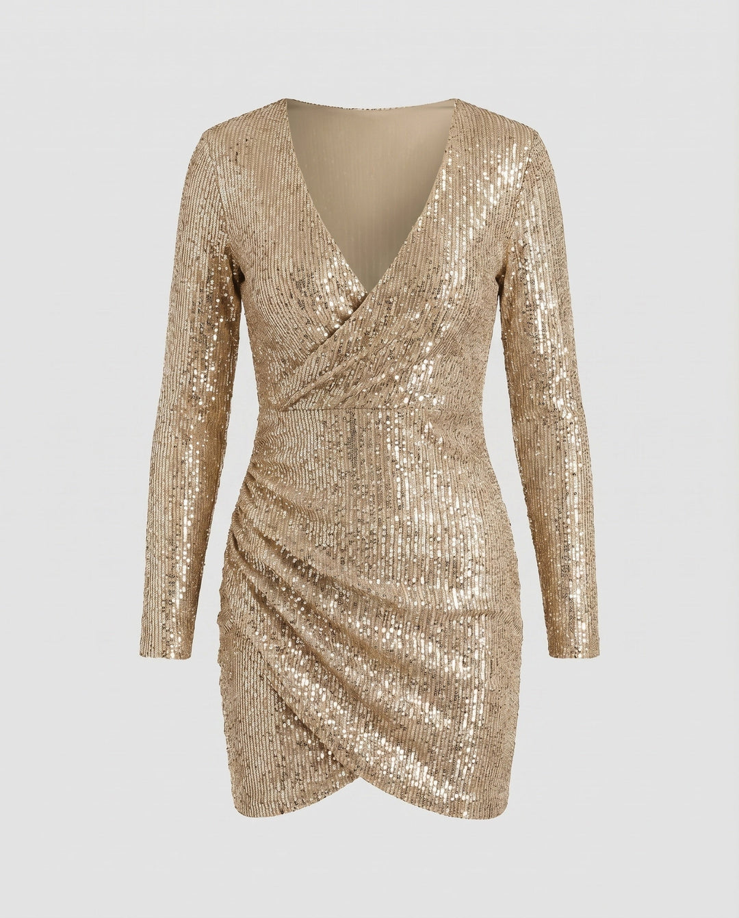 Nova | Wrap Detail Ruffle Bodycon Homecoming Dress 5