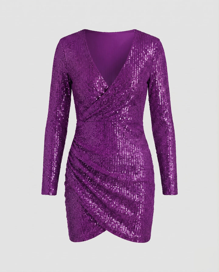 Nova | Wrap Detail Ruffle Bodycon Homecoming Dress 6