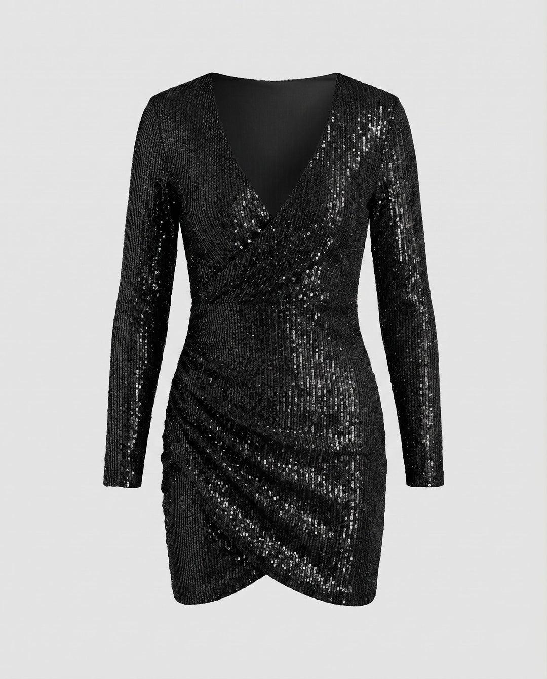 Nova | Wrap Detail Ruffle Bodycon Homecoming Dress 9