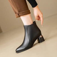 Lucy | Comfortable And Warm Leather Boots