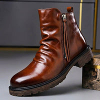 Liam | Vintage-Style Handcrafted Italian Leather Boots