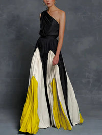 Sophia | Elegant and Sophistication One Shoulder Maxi Dress