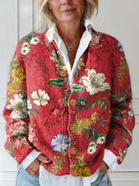 Emily | Timeless and Comfortable Quilted Floral Cardigan