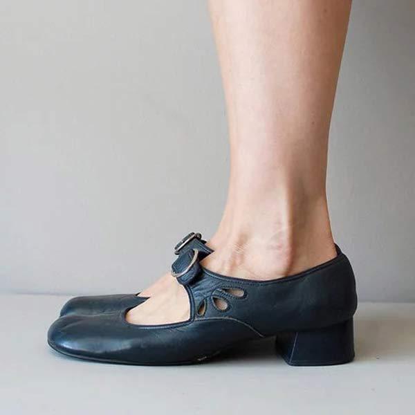 Olivia | Timeless Leather Sandals with Buckle 4