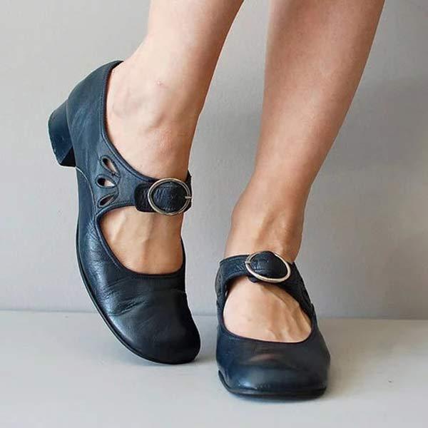 Olivia | Timeless Leather Sandals with Buckle 8