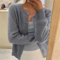 Sarah | Soft And Elegant Button-Front Knit Cardigan