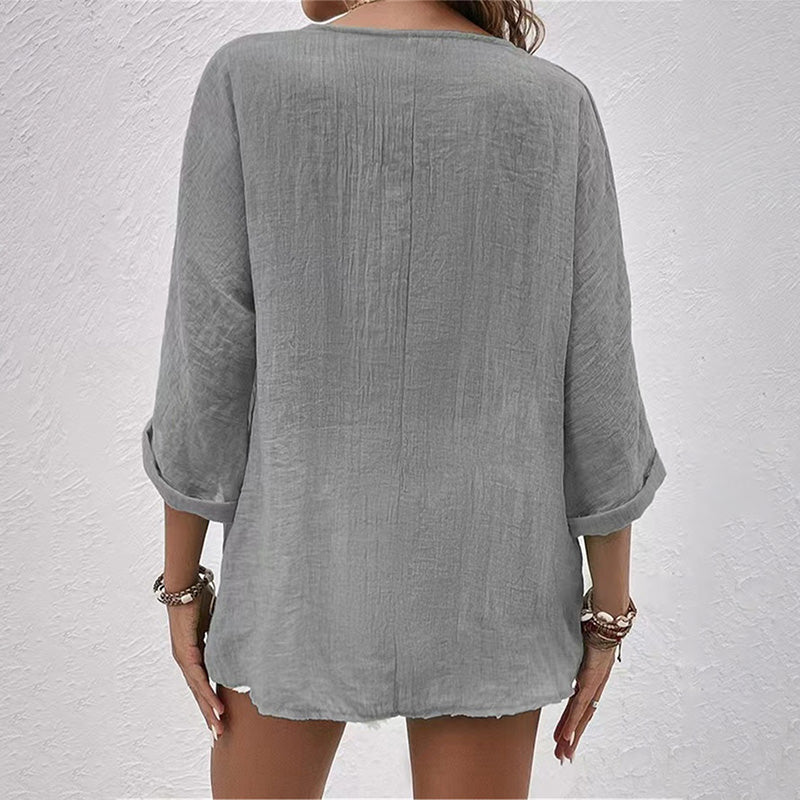 Piper | Long-sleeved V-neck T-shirt 8