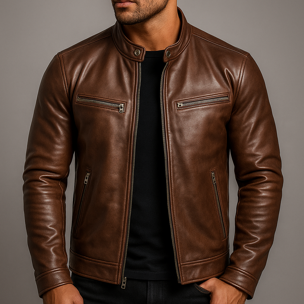 Randy | Classic Vintage Leather Jacket for Men 5