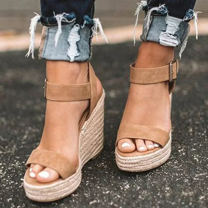 Ruby | Chic Woven Espadrille Wedge Sandals 0