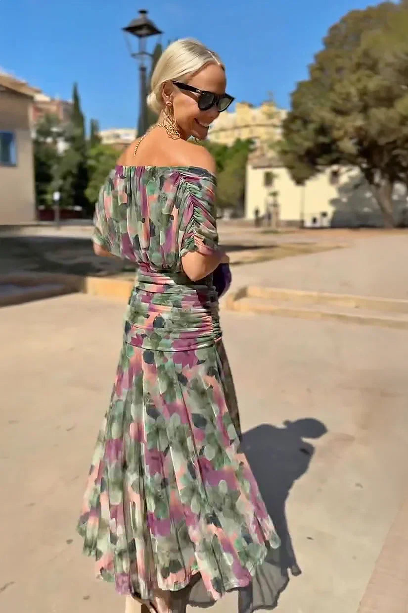 Sarina | Elegant Maxi Dress with Sleeves – Flowy Long Dress for Women 6